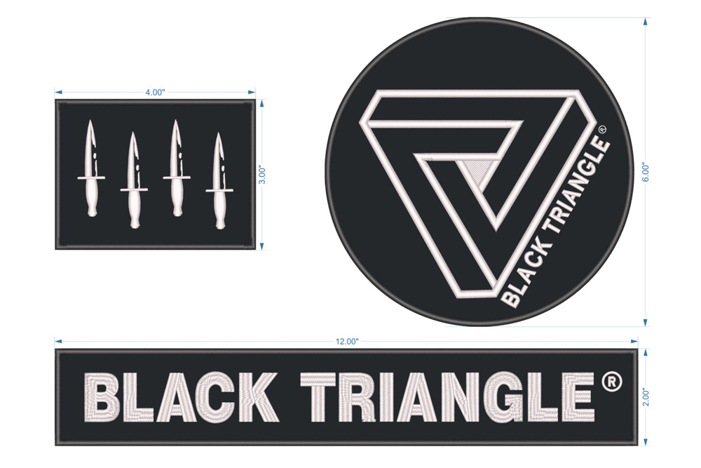 Black Triangle | Gi Patch Set